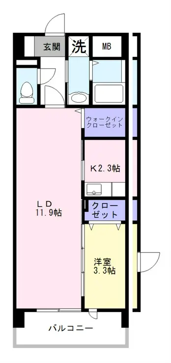 オリーブコート塚田 2階階 間取り