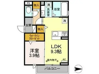 グラン桜台(1LDK/2階)の間取り写真