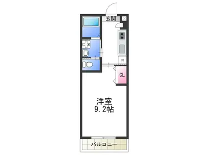 TAAMOSU CREST(1K/1階)の間取り写真