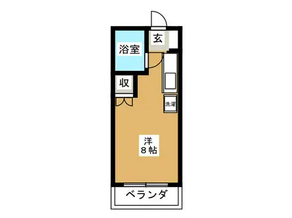 和み館しきぢ(ワンルーム/2階)の間取り写真