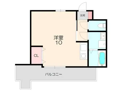 NIAL桜(ワンルーム/3階)の間取り写真