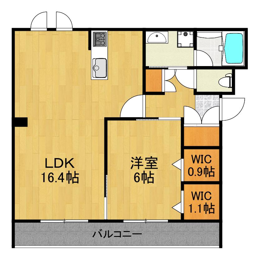 プルミエール(1LDK/2階)の間取り写真
