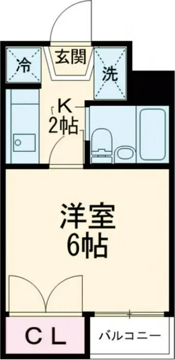 ルーブル池尻大橋 2階階 間取り