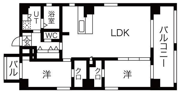 THE GD ONE(2LDK/10階)の間取り写真