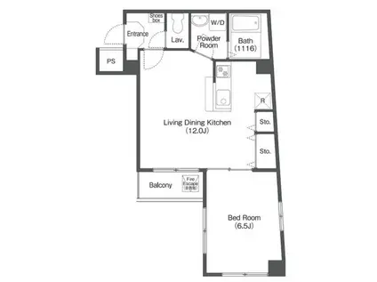 KENEDIX千葉中央(1LDK/3階)の間取り写真