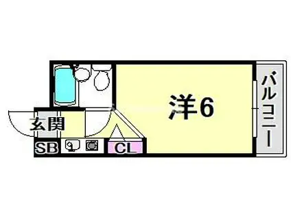 ハイツシャローム(ワンルーム/3階)の間取り写真