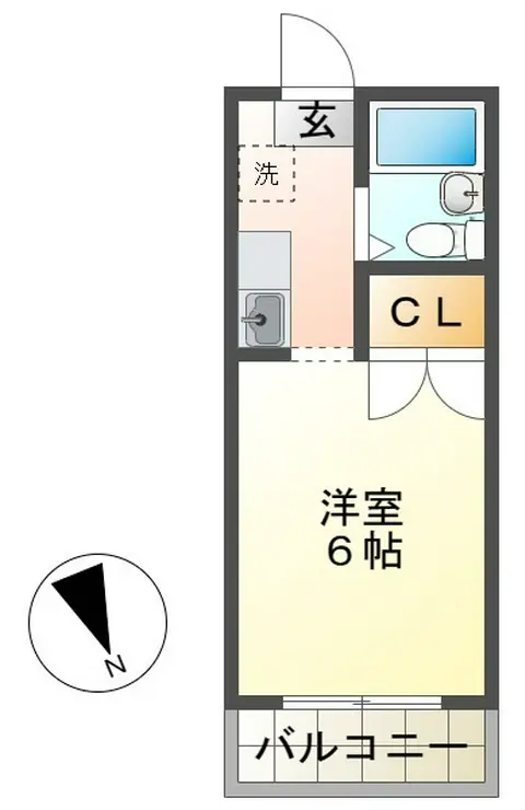 フローレス高尾 2階階 間取り