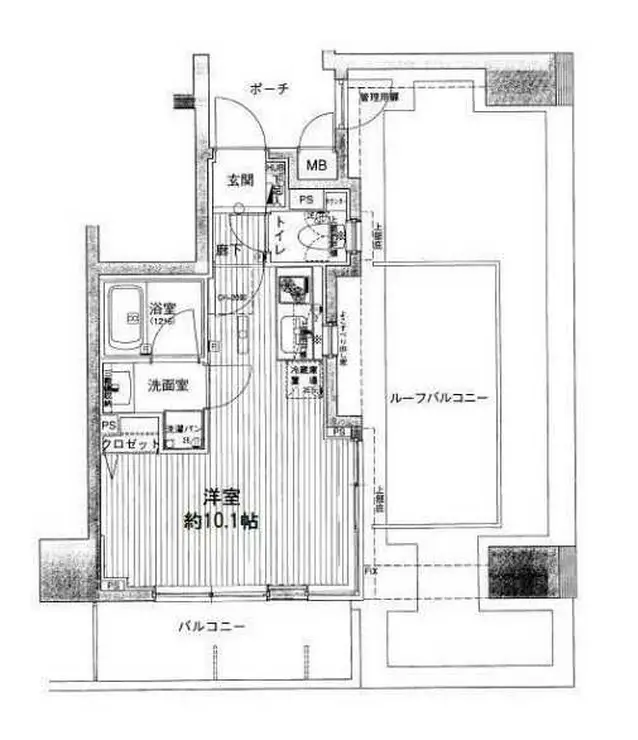 フェリズ横浜関内ヌーベルコート 10階階 間取り