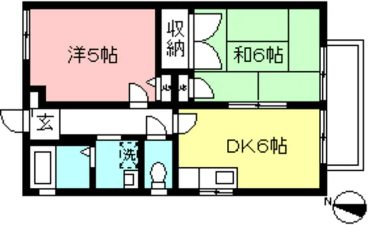 グレースハイムⅡ 2階階 間取り