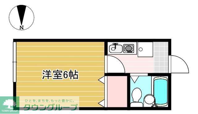 ロットパレスⅠ(1K/1階)の間取り写真