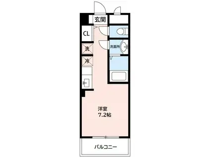 POGGIOALSOLEUNO(ワンルーム/2階)の間取り写真