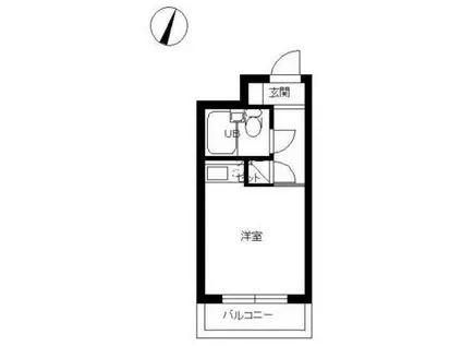 スカイコート荻窪(ワンルーム/3階)の間取り写真