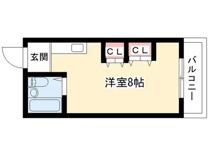 STビル(ワンルーム/3階)の間取り写真