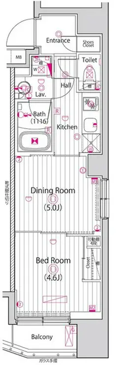 ガーラ・プレシャス三軒茶屋 4階階 間取り