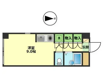 スカーラ1532 (ワンルーム/2階)の間取り写真