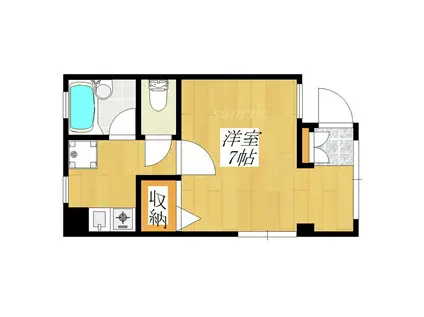 久和ハイツ(1K/1階)の間取り写真