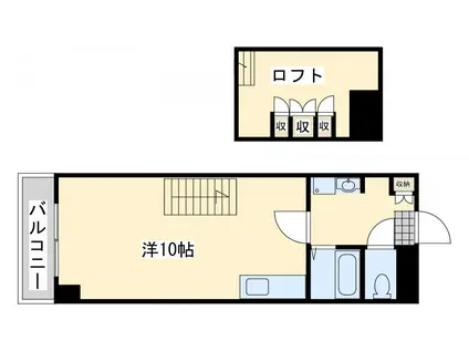 サンシティ小石(ワンルーム/5階)の間取り写真