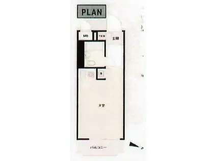 ペガサスマンション白山(ワンルーム/3階)の間取り写真