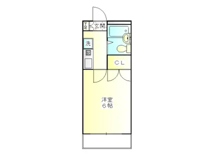 Kハイツ(1K/2階)の間取り写真