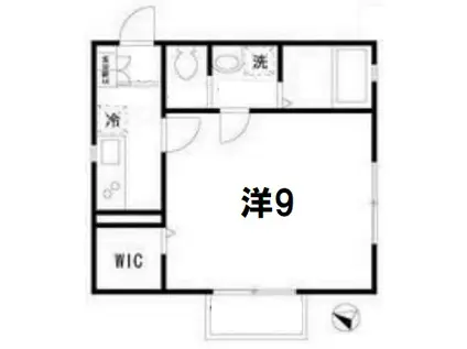 メゾン大岡A(1K/2階)の間取り写真