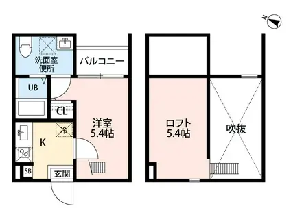 DREI(1SK/1階)の間取り写真