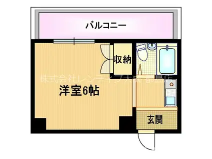 メゾンマルシェアン(1K/7階)の間取り写真