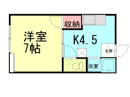 APERTMENT GB(1K/1階)の間取り写真