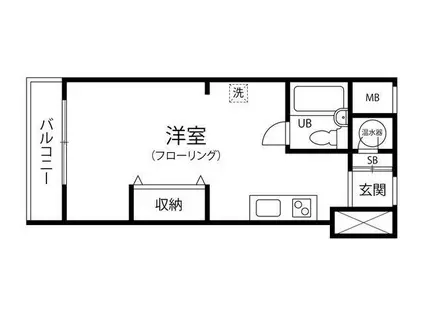 ドミー池袋(ワンルーム/3階)の間取り写真