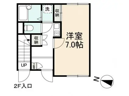 メゾン一刻 工学部南(1K/1階)の間取り写真