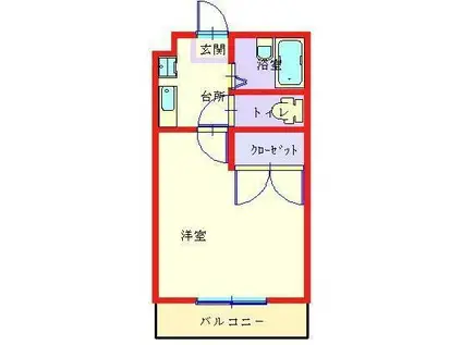 アベニューA(1K/3階)の間取り写真