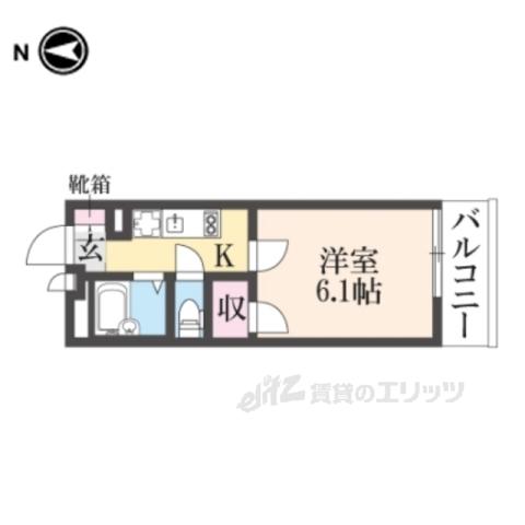 レオパレス長洲西通(1K/1階)の間取り写真