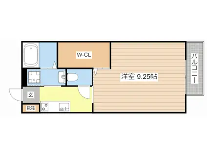ワイジェイエム20II(1K/1階)の間取り写真