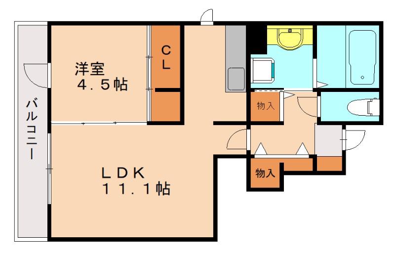 D-ROOM彩都 三号館(2LDK/2階)の間取り写真