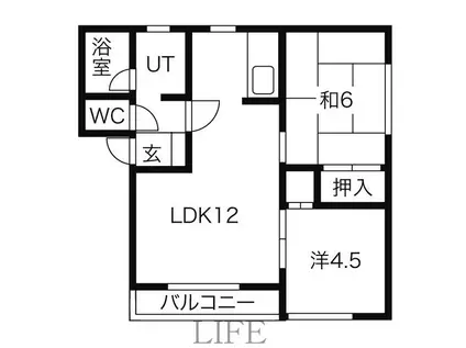エイトハイツ(2LDK/2階)の間取り写真