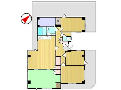 JLBグランエクリュ市川妙典(4SLDK/4階)の間取り写真