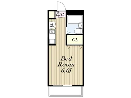 フレンドポート南町田(1K/2階)の間取り写真