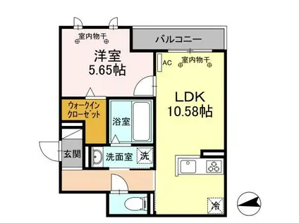 MORITAYA(1LDK/3階)の間取り写真