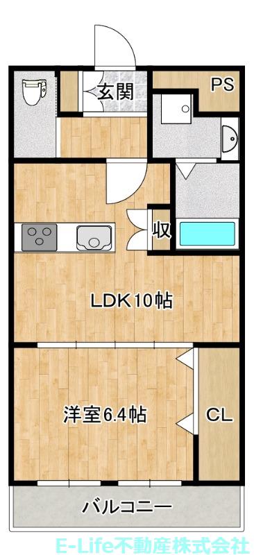 アンソレイエ(1LDK/1階)の間取り写真