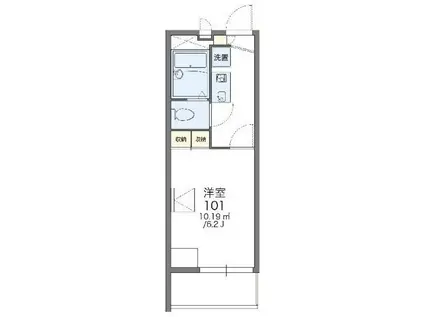 レオパレスメイフラワー(1K/2階)の間取り写真