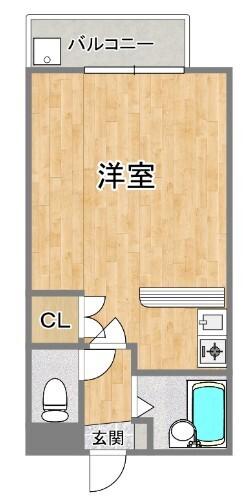 辻産業第16ビル(ワンルーム/4階)の間取り写真