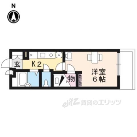 レオパレス青嶺(1K/4階)の間取り写真
