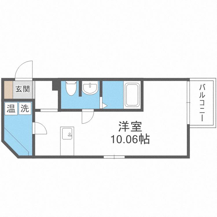 レジデンス本町(ワンルーム/9階)の間取り写真