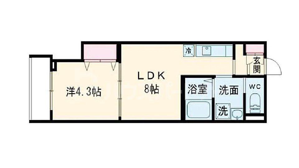 ROBOT HOME 金町(1LDK/1階)の間取り写真