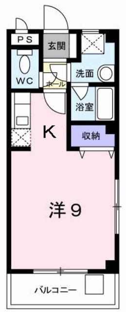 上田マンション(1K/2階)の間取り写真