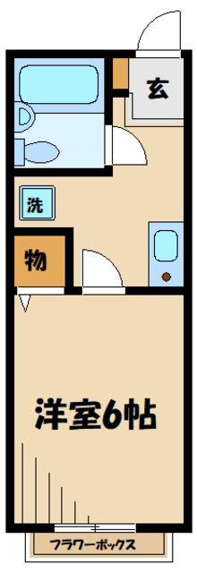 エステート金沢(1K/1階)の間取り写真