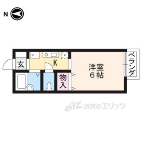 COZY STATION UTANO(1K/1階)の間取り写真
