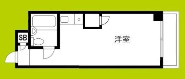 エンビラム野江都島(1K/4階)の間取り写真