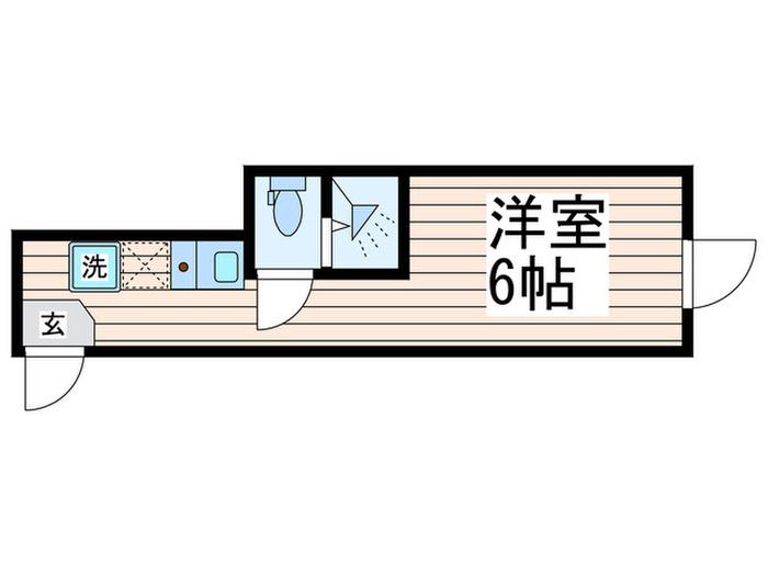 KEEP RIGHT 南長崎(ワンルーム/1階)の間取り写真