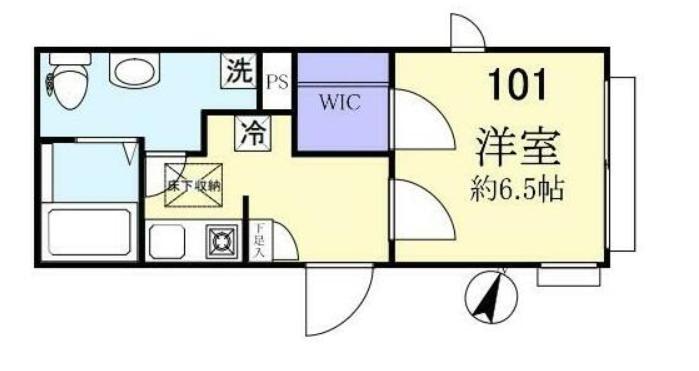 プライマシィー永福町(1K/1階)の間取り写真