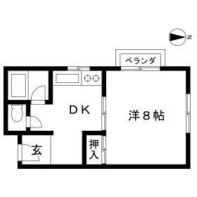 山平ビル(1K/3階)の間取り写真
